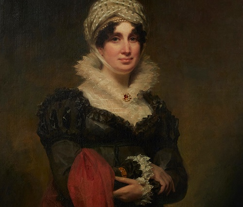 SIR HENRY RAEBURN R.A. (SCOTTISH 1756-1823) THREE-QUARTER LENGTH PORTRAIT OF LADY CARNEGIE